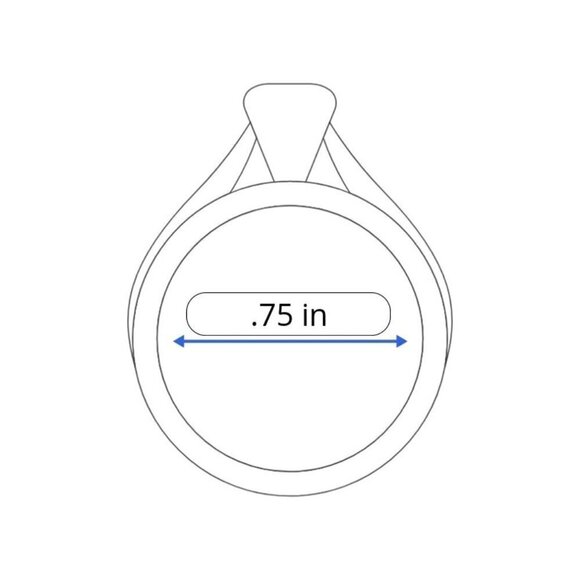 Metal Swirl Ring Red Bead Setting Size 10.5‎ - Picture 5 of 5